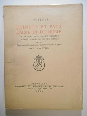 Princes et Pays d'Asie et de Nubie. Textes Hiératiques sur des Figurines d'Envoûtement du Moyen E...