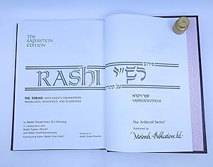 Sapirstein Edition Rashi: The Torah with Rashi's Commentary Translated, Annotated and Elucidated,...