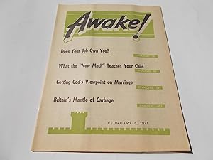 Seller image for Awake! (February 8, 1971) Single Issue Magazine for sale by Bloomsbury Books