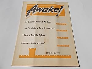 Seller image for Awake! (March 8, 1971) Single Issue Magazine for sale by Bloomsbury Books