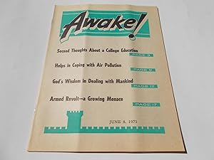 Seller image for Awake! (June 8, 1971) Single Issue Magazine for sale by Bloomsbury Books