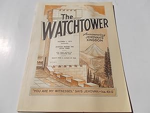 Image du vendeur pour The Watchtower (October 1, 1973): Announcing Jehovah's Kingdom (Single Issue Magazine) mis en vente par Bloomsbury Books