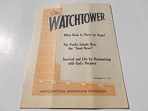 Imagen del vendedor de The Watchtower (November 1, 1974): Announcing Jehovah's Kingdom (Single Issue Magazine) a la venta por Bloomsbury Books