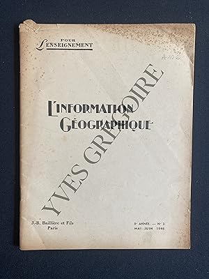 L'INFORMATION GEOGRAPHIQUE-MAI/JUIN 1946