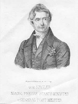 Seller image for Karl Ferdinand Friedrich v. Nagler (Brustbild). for sale by Antiquariat Ruthild Jger