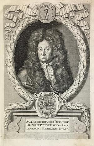 Seller image for Samuel liber baro de Pufendorf, Serenis(ssimi) .Electoris Brandenburgici consiliarius intimus. for sale by Antiquariat Ruthild Jger