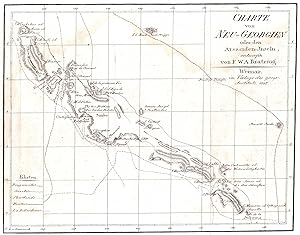Bild des Verkufers fr Charte von Neu-Georgien oder den Arsaciden-Inseln. zum Verkauf von Antiquariat Ruthild Jger