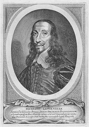 Seller image for Henricus Langenbeek (Jurist; Brustbild im Oval). for sale by Antiquariat Ruthild Jger