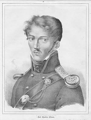 Seller image for Karl Theodor Krner (Brustbild in Uniform). for sale by Antiquariat Ruthild Jger