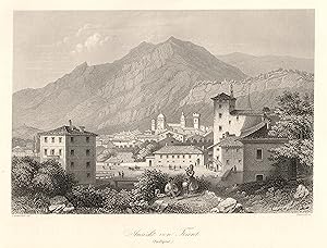 Seller image for Ansicht von Trient, Sdtyrol (=Veduta generale di Trento, Alto Adige). for sale by Antiquariat Ruthild Jger