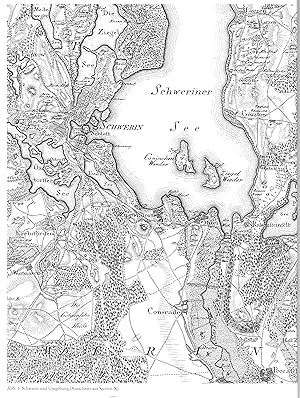 Die Topographische Karte des Herzogtums Mecklenburg-Schwerin und des Fürstentums Ratzeburg des Gr...