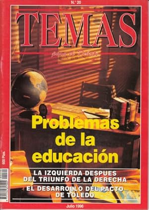 Seller image for TEMAS PARA EL DEBATE N 20 (El desarrollo del pacto de Toledo; El gasto pblico en educacin; La biotecnologa y su futuro imperfecto) for sale by Librera Vobiscum