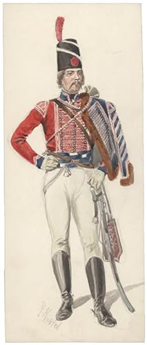 Preussischer Husar aus dem Husarenregiment Nr. 2, 1792.