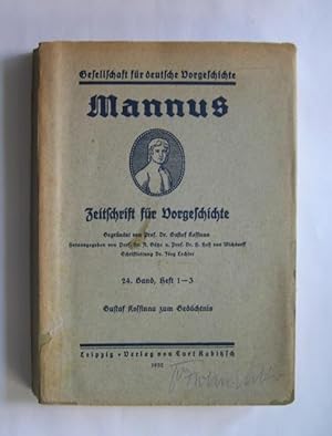 Mannus. Zeitschrift für Vorgeschichte.