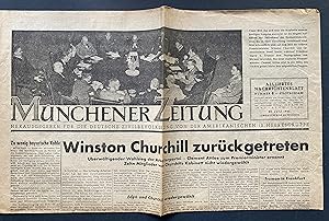 Münchener Zeitung. Alliiertes Nachrichtenblatt für die deutsche Zivilbevölkerung.