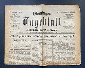 Meininger Tageblatt und Allgemeiner Anzeiger. Gratisbeilage: Tägliches Unterhaltungsblatt.