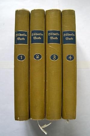 Hölderlins Werke in vier Bänden.