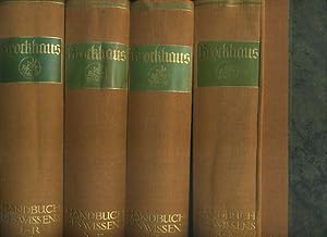 Brockhaus. Handbuch des Wissens in vier Bänden. 4 Bde (kpl.) Sechste gänzlich umgearbeitete und w...