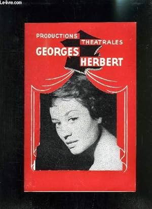 Image du vendeur pour PROGRAMME DE THEATRE: PRODUCTIONS THEATRALES GEORGES HERBERT/ UNE FEMME TROP HONNETE- D ARMAND SALACROU/ avec en distribution: ADAM- GIRARDOT- HELLY. mis en vente par Le-Livre