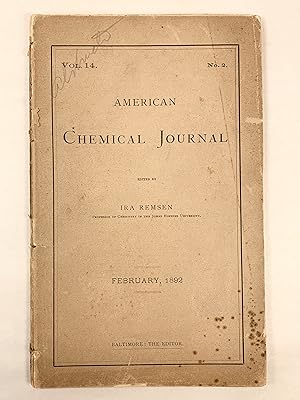 American Chemical Journal Vol 14 No. 2 February 1892