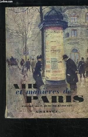 Bild des Verkufers fr AIR ET MANIERES DE PARIS zum Verkauf von Le-Livre