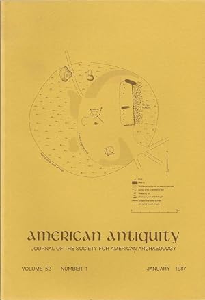 Bild des Verkufers fr American Antiquity, Journal of the Society for American Archaeology: Volume 52, Number 1, January 1987 zum Verkauf von Florida Mountain Book Co.