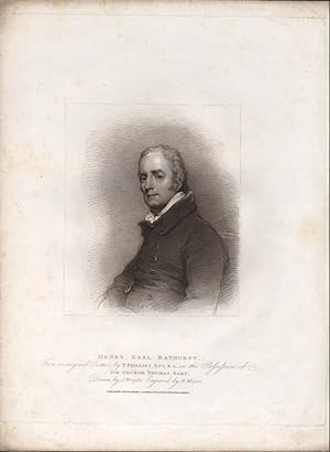 Henry, Earl Bathurst. From an original picture in the possession of Sir George Thomas, Bart. Draw...