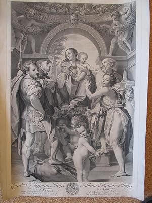 Quadro d' Antonio Allegri detto il Correggio, cavato datta Galleria Reale di Dresda. Atto Piedi 1...