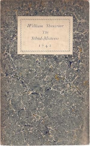 Image du vendeur pour THE SCHOOL-MISTRESS, A POEM 1742 mis en vente par Columbia Books, ABAA/ILAB, MWABA