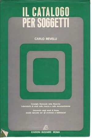 Seller image for Il catalogo per soggetti for sale by Di Mano in Mano Soc. Coop