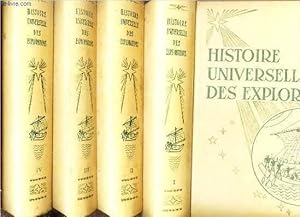 Bild des Verkufers fr HISTOIRE UNIVERSELLE DES EXPLORATIONS - EN 4 VOLUMES + 1 LEXIQUE APLPHABETIQUE DES EXPLORATEURS de tous les temps sur tous les continents a travers tous les oceans / COLLECTION HISTOIRE UNIVERSELLE DES EXPLORATIONS. zum Verkauf von Le-Livre