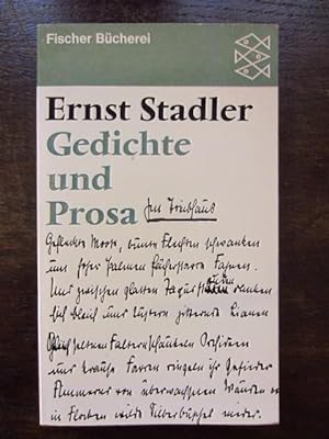 Seller image for Gedichte und Prosa for sale by Rudi Euchler Buchhandlung & Antiquariat