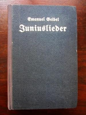 Bild des Verkufers fr Juniuslieder zum Verkauf von Rudi Euchler Buchhandlung & Antiquariat