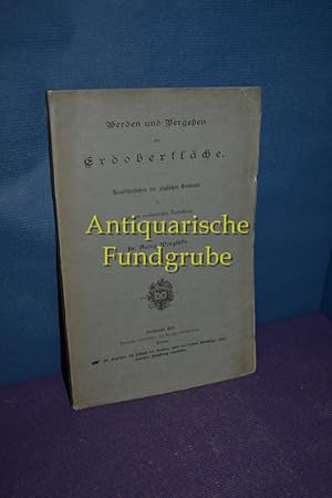 Seller image for Werden und Vergehen der Erd�berfl�che for sale by Antiquarische Fundgrube e.U.