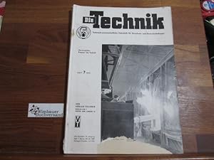 Imagen del vendedor de Die Technik Heft 7 1955 a la venta por Antiquariat im Kaiserviertel | Wimbauer Buchversand