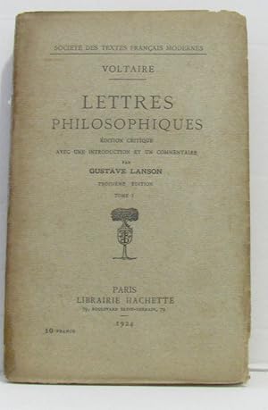 Image du vendeur pour Lettres philosophiques mis en vente par crealivres