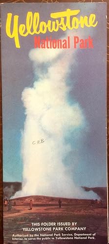 Imagen del vendedor de Vintage Yellowstone National Park Folder Issued by Yellowstone Park Company, circa late 1950's early 1960's a la venta por Epilonian Books