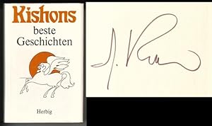 Seller image for Kishons beste Geschichten. // Auf der Vorsatzseite hat der Autor eine Signatur hinterlassen: E. Kishon // Ins Deutsche bertragen von Friedrich Torberg. 14. Auflage, 1976. for sale by GAENSAN Versandantiquariat