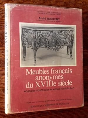 Seller image for Analyses Stylistiques et Essais D'Attributon de Meubles Francias Anonymes Du XVIII Siecle for sale by APPLEDORE BOOKS, ABAA