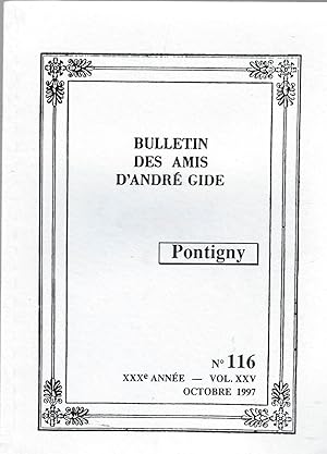 Pontigny - Bulletin des amis d'André Gide n° 116