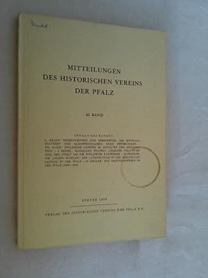 Mitteilungen des Historischen Vereins der Pfalz.
