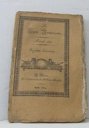 Le lycée armoricain année 1824 seizième livraison