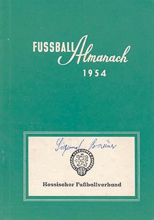 Fußball-Almanach 1954. Anschriften des deutschen Fußballsportes. Hessischer Fußballverband