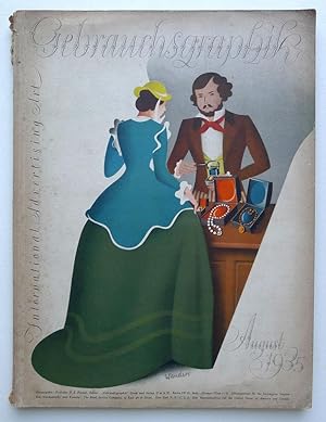 Image du vendeur pour Gebrauchsgraphik. International Advertising Art. August 1935. 12th Vol. No.8. mis en vente par Roe and Moore