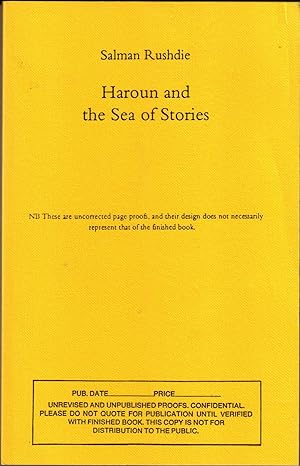 Seller image for HAROUN AND THE SEA OF STORIES. for sale by Monroe Stahr Books