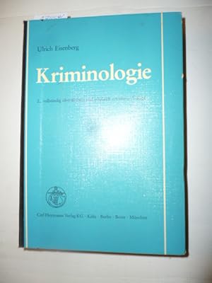 Seller image for Kriminologie for sale by Gebrauchtbcherlogistik  H.J. Lauterbach