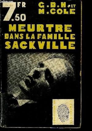 Seller image for MEURTRE DANS LA FAMILLE SACKVILLE for sale by Le-Livre