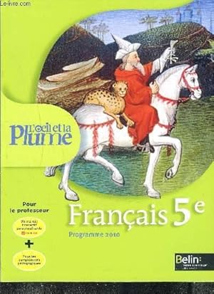 Seller image for L'OEIL ET LA PLUME francais 5 programme 2010 for sale by Le-Livre