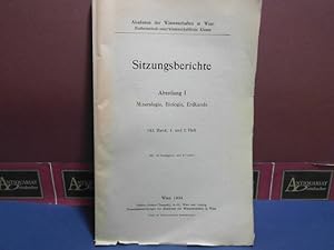 Bild des Verkufers fr Sitzungsberichte Abteilung I, Mineralogie, Biologie, Erdkunde. 143. Band, 1. und 2. Heft. zum Verkauf von Antiquariat Deinbacher