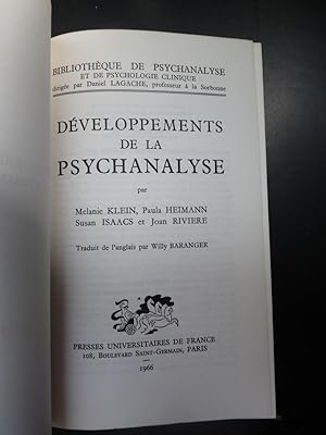 Seller image for Dveloppements de la psychanalyse for sale by Librairie Axel Benadi